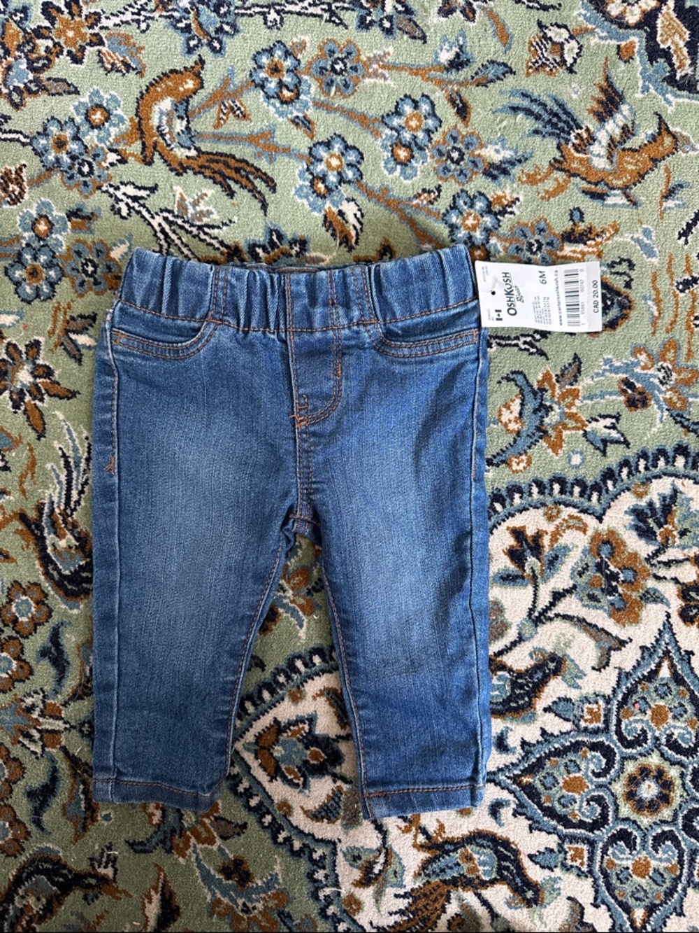 OshKosh B'gosh Dark Blue Pull-On Baby Jeans